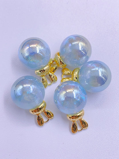 Fashion abs imitation pearl high-grade round bead hanging rabbit style diy cute personality accessories