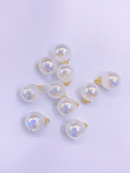 abs high-end mermaid star color series round bead jewelry clothing diy accessories material pearls 10