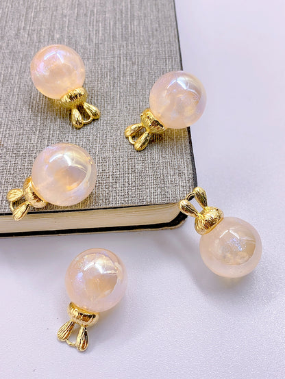 Fashion abs imitation pearl high-grade round bead hanging rabbit style diy cute personality accessories