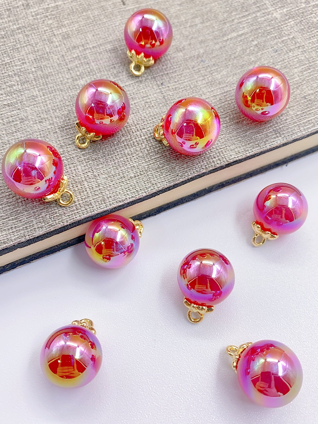 abs high-end mermaid star color series round bead jewelry clothing diy accessories material pearl