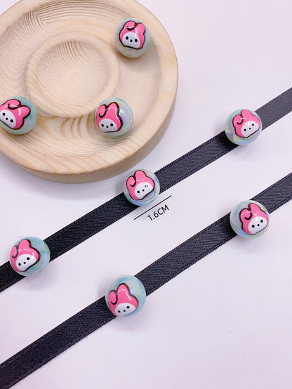 New hand-painted cartoon painted beads Acrylic beading diy loose bead bracelet mobile phone chain accessories drip beads accessories materials