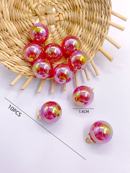 abs high-end mermaid star color series round bead jewelry clothing diy accessories material pearl