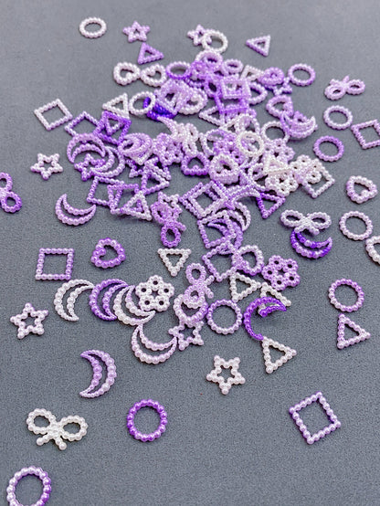 Bow beading Transparent color loose beads Acrylic beads handmade diy creative jewelry imitation crystal beading