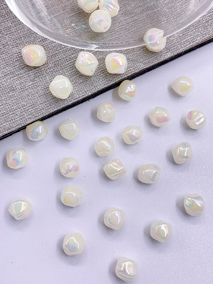 abs Bright Color profiled Straight Hole Pearl jewelry diy accessory beads