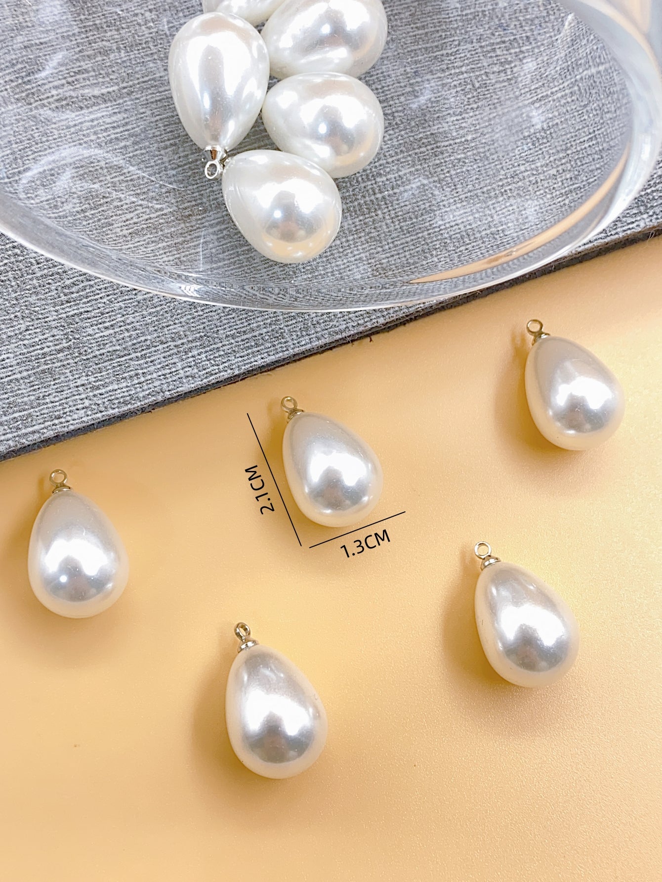 New high quality ABS high brightness Water drop Pearl Pendant diy accessories accessories