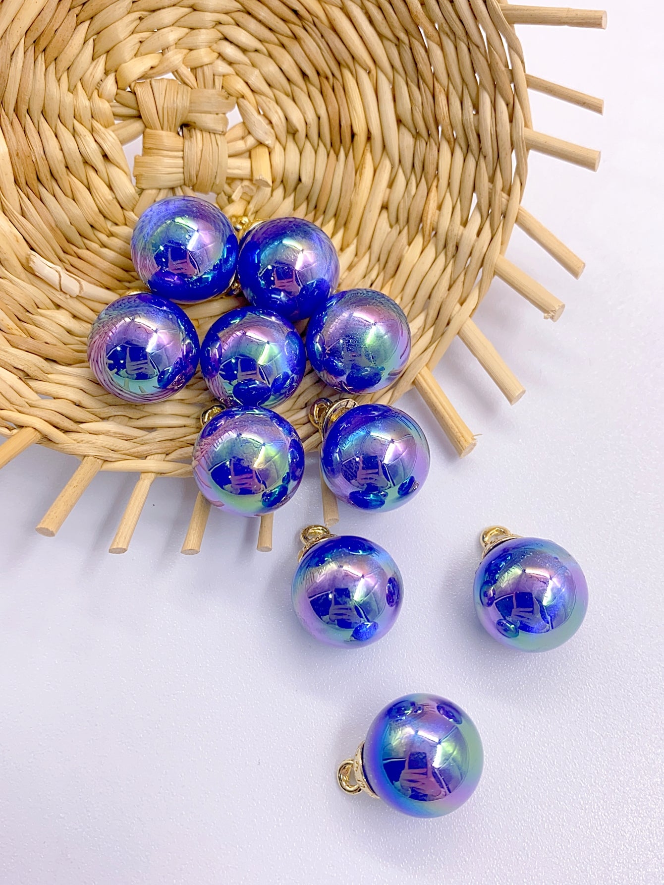 abs high-end mermaid star color series round bead jewelry clothing diy accessories material pearl