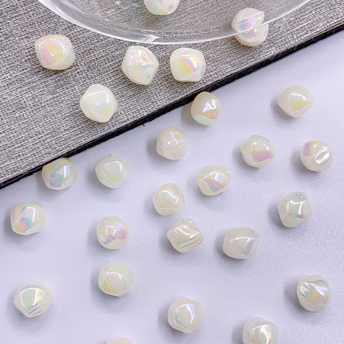 abs Bright Color profiled Straight Hole Pearl jewelry diy accessory beads