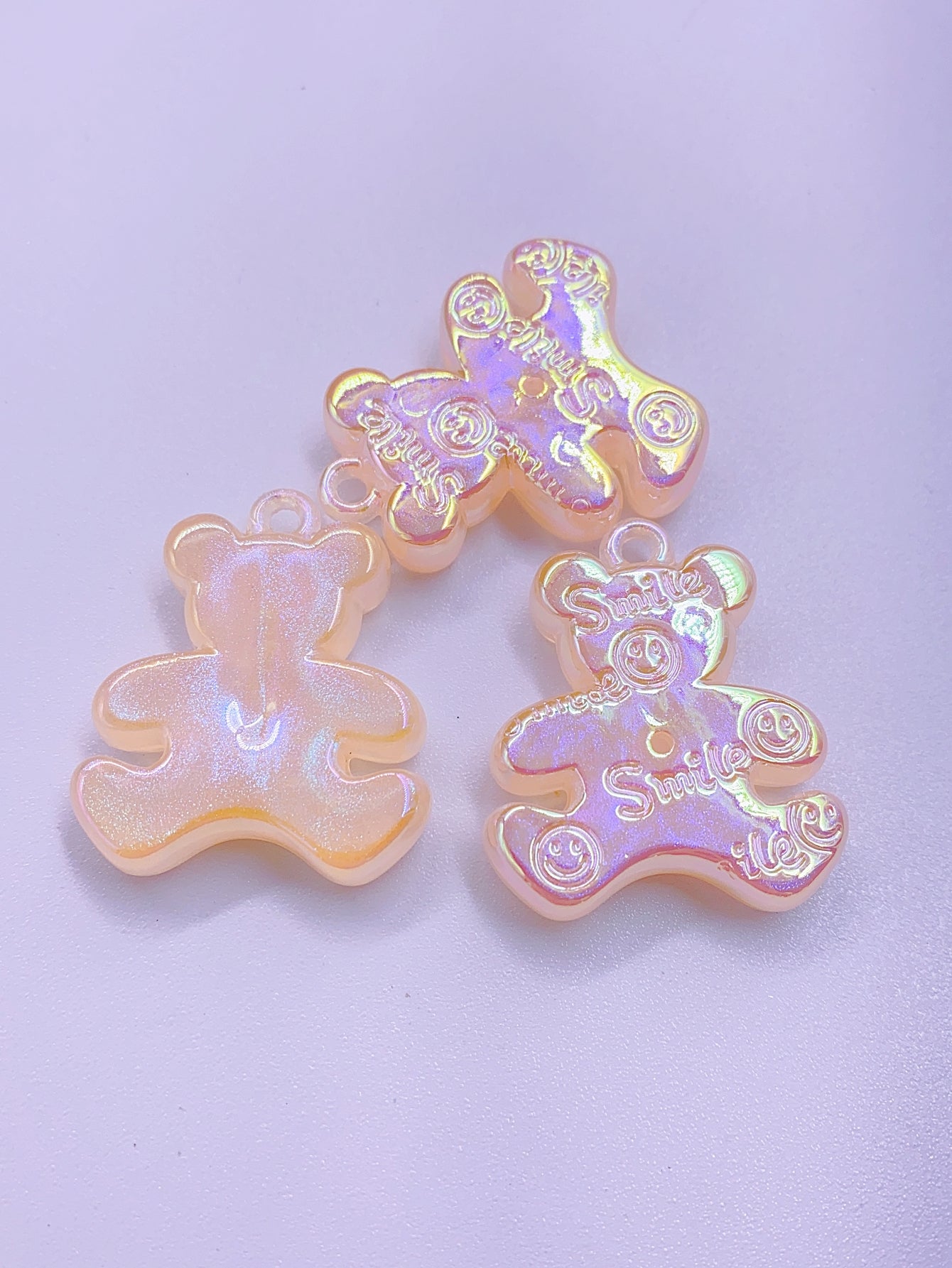 New star mermaid three cute bear pendant diy headdress hair pendant 3