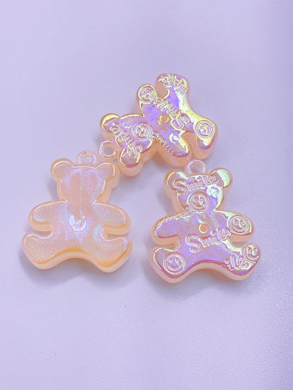 New star mermaid three cute bear pendant diy headdress hair pendant 3